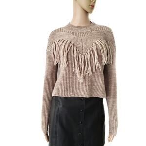 Me to We Pacsun | Wool Blend Fringe Crop Sweater